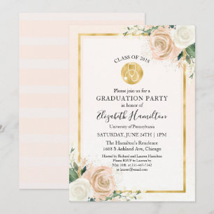 Invitación Estetoscopio Fiesta de Graduación de Escuela de En