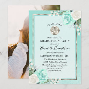 Invitación Estetoscopio Médico Enfermería Fiesta de Graduació