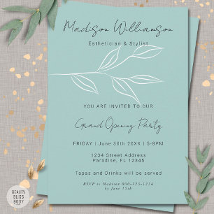 Invitación Estilista de terapeuta moderno Spa minimalista bot