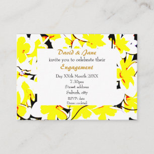 invitación estilizada al ramo de flores