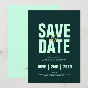 Invitación Estilo Aero Azul Poster Moderno Guardar La Fecha