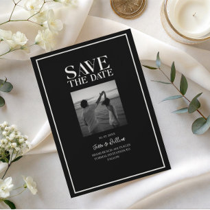 Invitación Estilo Chic Magazine Save the Date