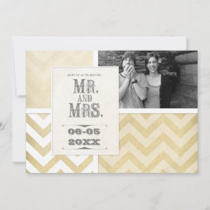 Invitación Estilo Circus Poster - Ombre Chevron Stripe Zig Za