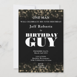 Invitación Estilo de cartel de cine