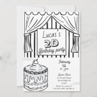 Estilo de comic de cumpleaños 2D