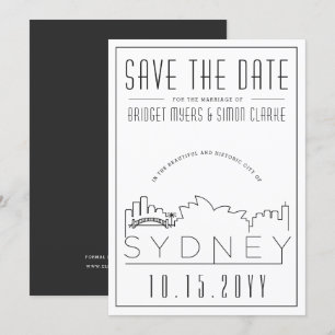 Invitación Estilo de Decoración de Boda en Sydney Salvaguarda