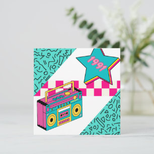 Invitación Estilo de época 1991 estéreo