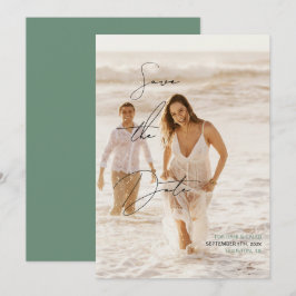 Invitación Estilo De Escritura A Mano De Moda Casual Guardar