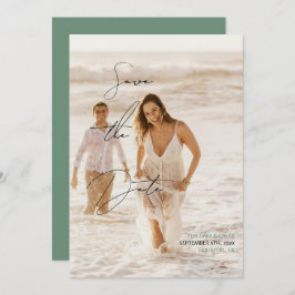 Invitación Estilo De Escritura A Mano De Moda Casual Guardar 