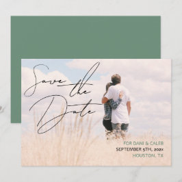 Invitación Estilo De Escritura A Mano De Moda Casual Guardar