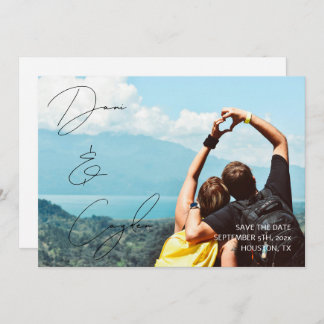 Invitación Estilo de escritura a mano de Moda casual Guardar 