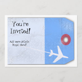 Invitación Estilo de la etiqueta del equipaje