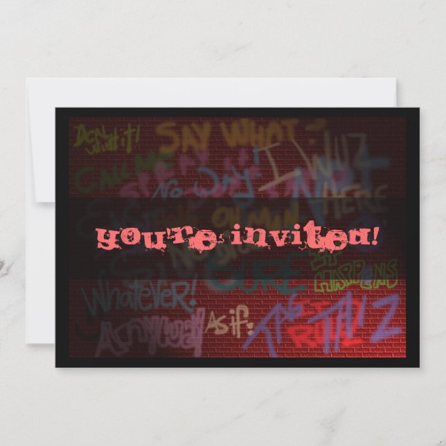 Invitación Estilo de la pintada (Anverso)