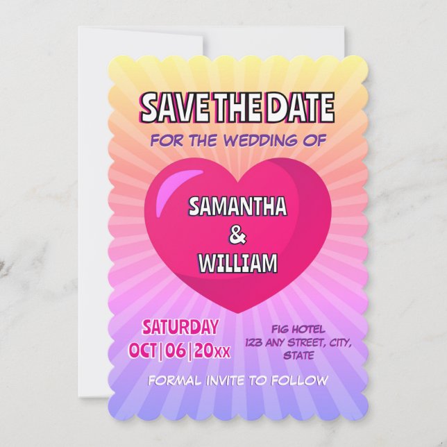 Invitación Estilo de libro de historietas personalizado guard (Anverso)