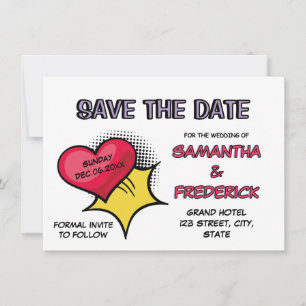 Invitación Estilo de libro de historietas personalizado guard