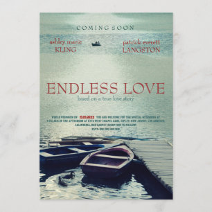 Invitación Estilo de película poster AMOR INALÁMBRICO