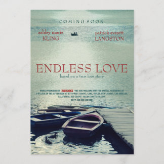 Invitación Estilo de película poster AMOR INALÁMBRICO