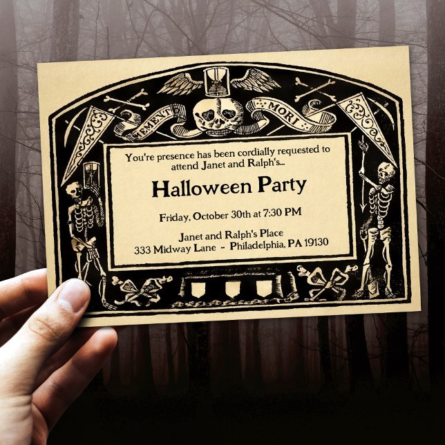 Invitación Estilo de Personalizable memento mori (Subido por el creador)