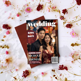 Invitación Estilo de portada de la revista Moda Guardar la fo