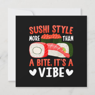 Invitación Estilo de sushi más que un bocado