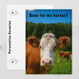 Invitación Estilo divertido de rancho de vaqueros y granja de