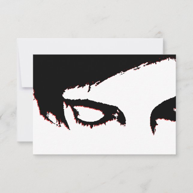 Invitación estilo emo (Anverso)