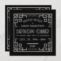 Estilo Gatsby Geométrico, Aniversario del Misterio