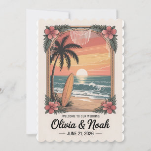 Invitación [Estilo] Letrero de cartel de bienvenida de boda [