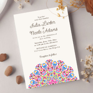 Invitación Estilo Mandala de Boda Art Déco Ornamentado Clásic
