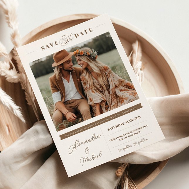 Invitación Estilo minimalista | Una foto (Subido por el creador)