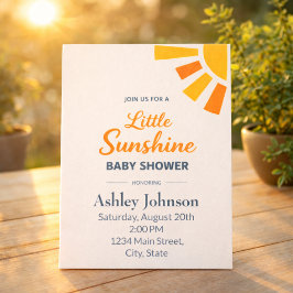 Invitación Estilo Mínimo Sol Plano