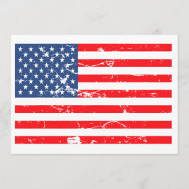 Invitación Estilo perturbado Fiesta de bandera de Estados Uni