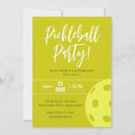 Invitación Estilo Retro Neón Amarillo Tema Baloncesto Cumplea