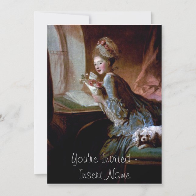 Invitación Estilo Rococo (Anverso)