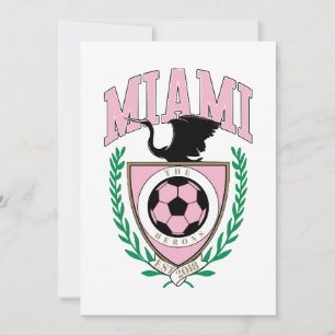 Invitación Estilo universitario de fútbol de Miami