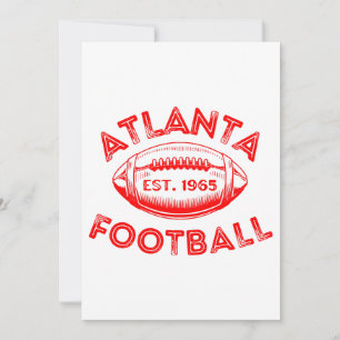 Invitación Estilo Vintage del Fútbol de Atlanta