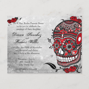 Invitación Estilos muerte y florecimiento del tatuaje invitan