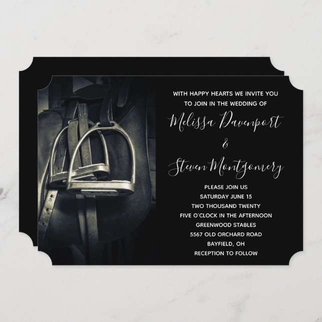 Invitación Estiloso truco plateado sobre la silla de ruedas e (Anverso / Reverso)