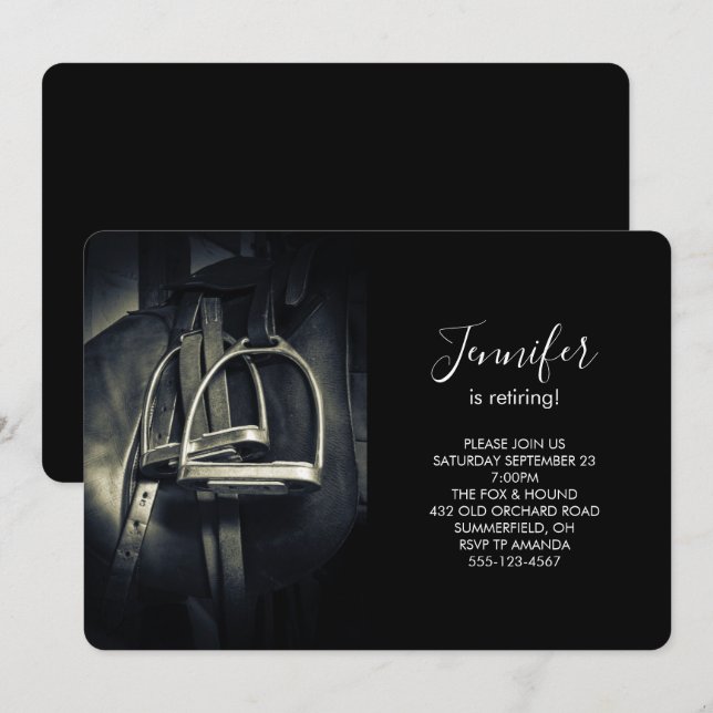 Invitación Estiloso truco plateado sobre la silla de ruedas e (Anverso / Reverso)