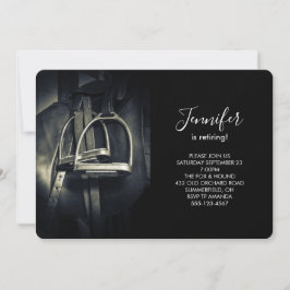 Invitación Estiloso truco plateado sobre la silla de ruedas e