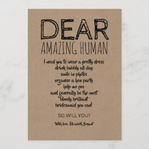 Invitación Estimada increible propuesta de niñera graciosa