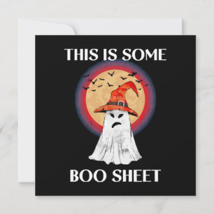 Invitación Esto Es Alguna Hoja De Boo Halloween Fantasma Dive