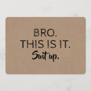 Invitación Esto es todo - Funny Groomsman o la mejor propuest