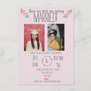 Invitación ¡Estos dos niños se casan!