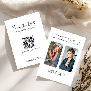 Invitación Estos dos niños se están casando con las fotos de 