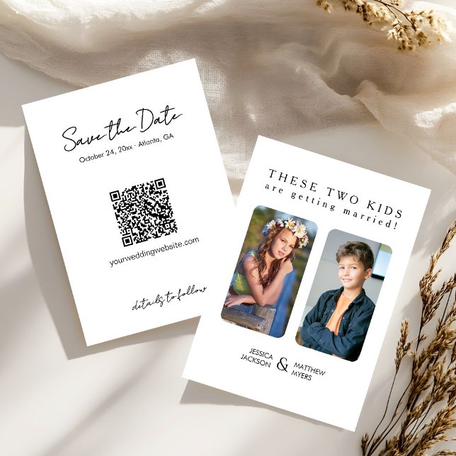 Invitación Estos dos niños se están casando con las fotos de  (Subido por el creador)