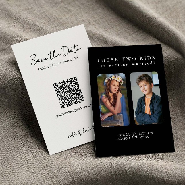 Invitación Estos dos niños se están casando con las fotos de  (Subido por el creador)