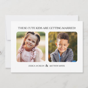 Invitación Estos niños se están casando con fotos de niños
