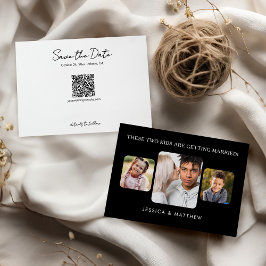 Invitación Estos niños se están casando con tres fotos