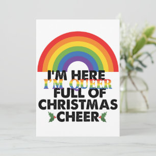 Invitación Estoy aquí, soy queer y estoy lleno de alegría nav